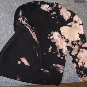 Bleach dyed Kids L long sleeve